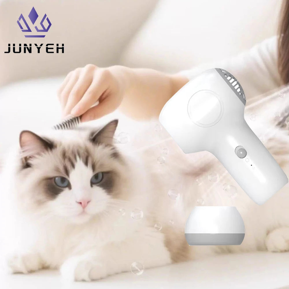Wireless Pets Hair Dryer 40 Degrees Celsius Low Heat Silent Gentle Air Rechargeable Hair Blow Dryer For Little Cats Dogs