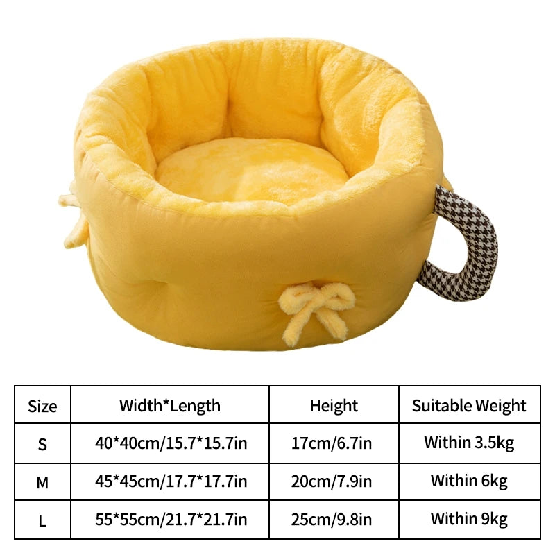 Plush Bed Cats Pet Cat Nest Cat Sleeping Bed Pet Product Winter Pet Plush Nest Cat Sleeping Bag Pet Supplies cama para gatos