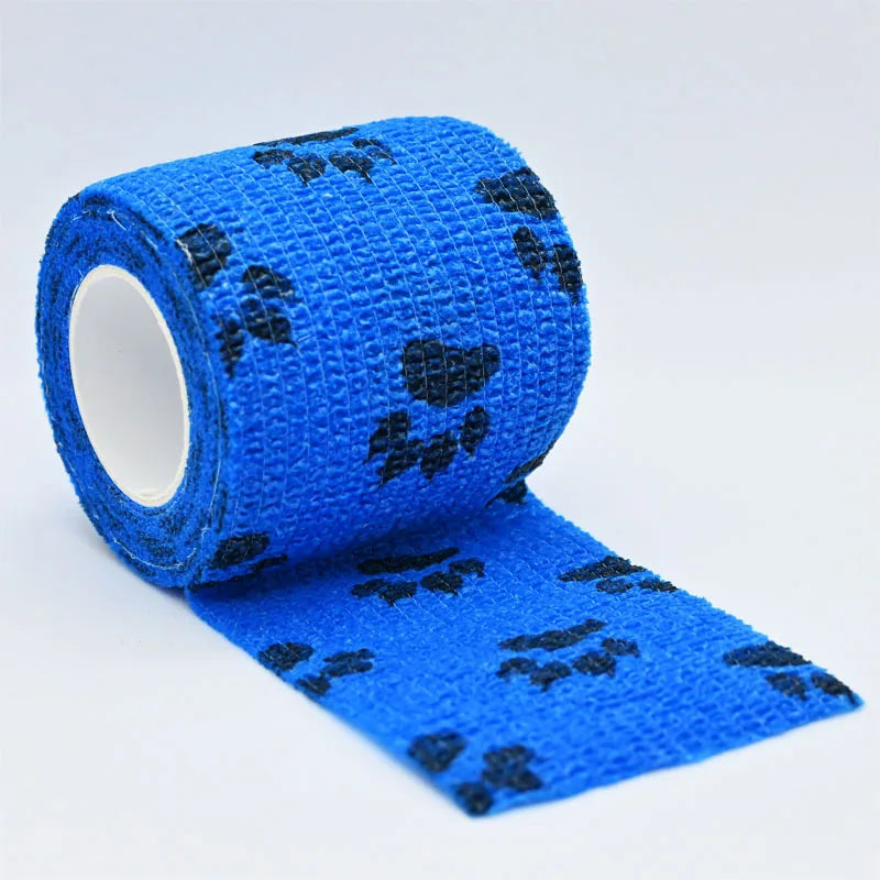 Self-adhesive Elastic Bandage For Pet Nonwoven Bandage Cover Protector Dog Outdoor Retractable Sports Tape Self Adherent Bandage
