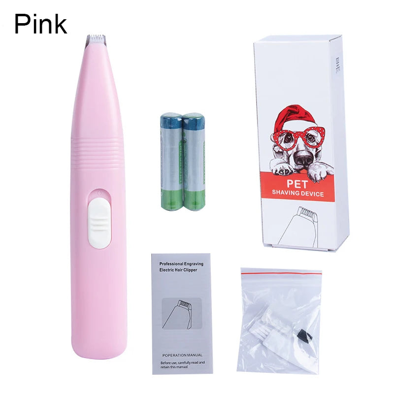 Pet Hair Trimmer Dog Hair Trimmer Portable Electric Mini for Dogs ats Low Noise for Trimming Hair Around Paws Eyes Ears Face