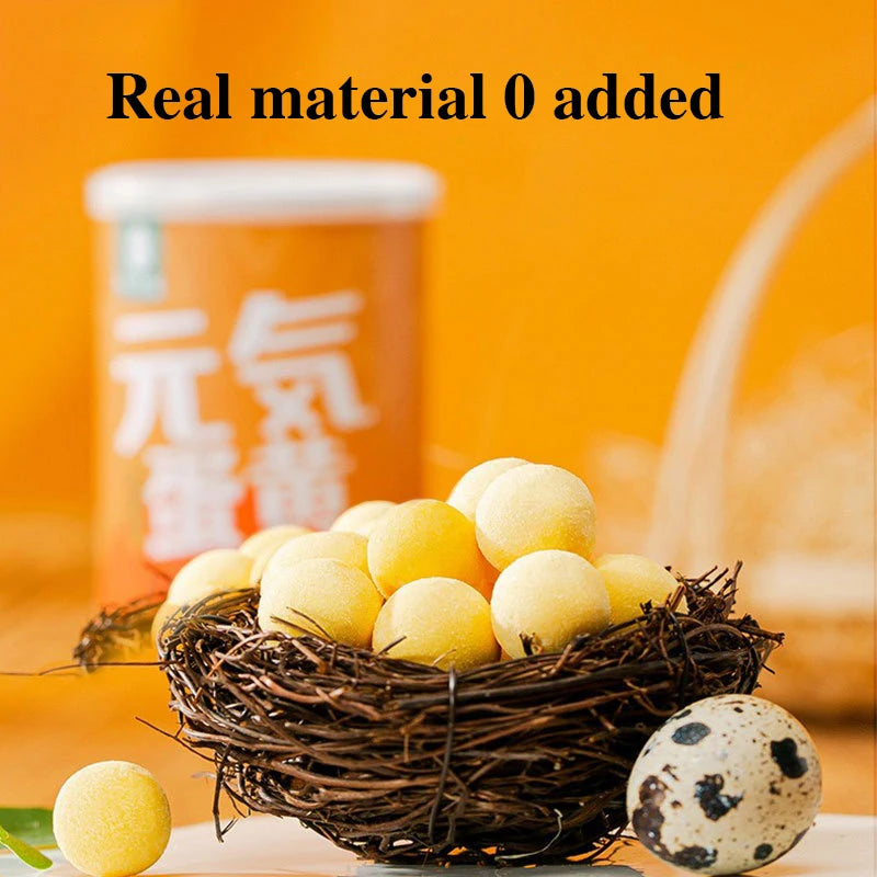 Genki series quail egg yellow freeze-dried cat snacks chicken kitten cat nutrition fattening hair gill canned pet cat