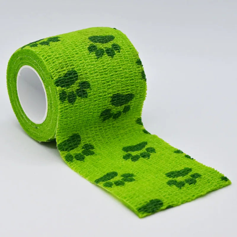 Self-adhesive Elastic Bandage For Pet Nonwoven Bandage Cover Protector Dog Outdoor Retractable Sports Tape Self Adherent Bandage