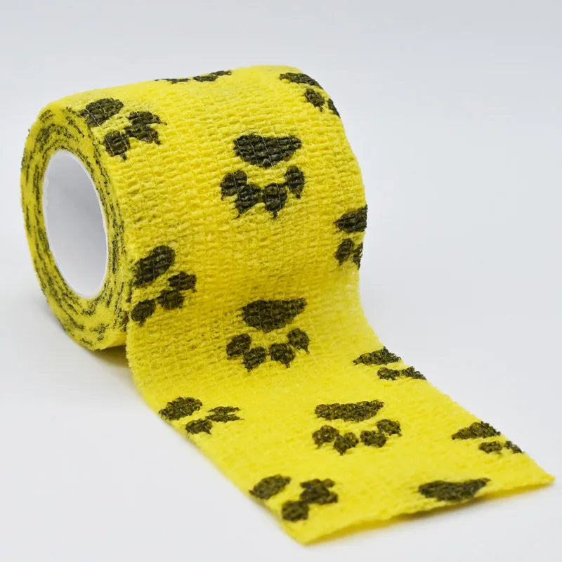 Self-adhesive Elastic Bandage For Pet Nonwoven Bandage Cover Protector Dog Outdoor Retractable Sports Tape Self Adherent Bandage