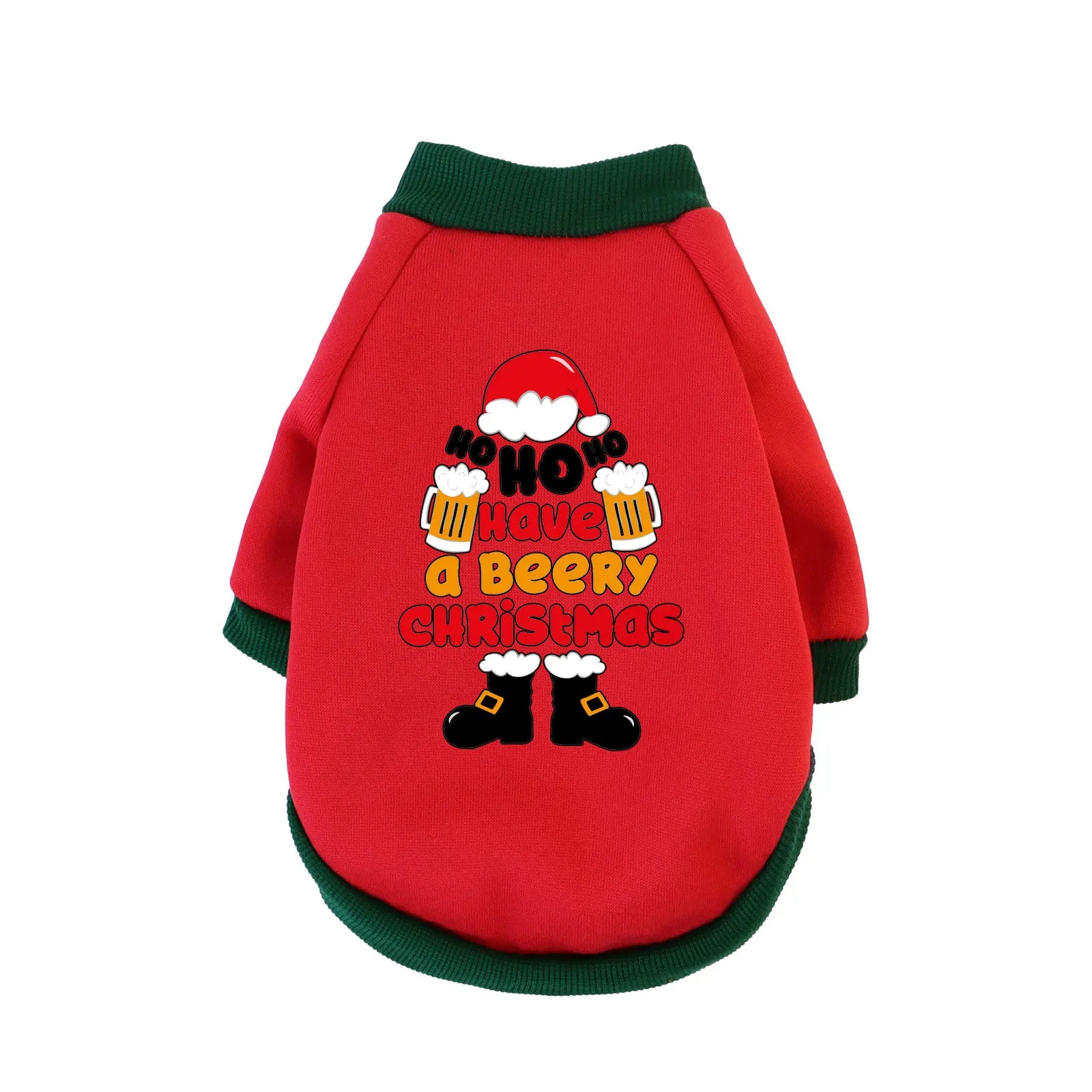 1 Pc Pet Hooded Sweatshirt Christmas Cats & Dogs  Fashion Winter Warm Clothes Suitable For Cats ,Teddy Golden Retriever