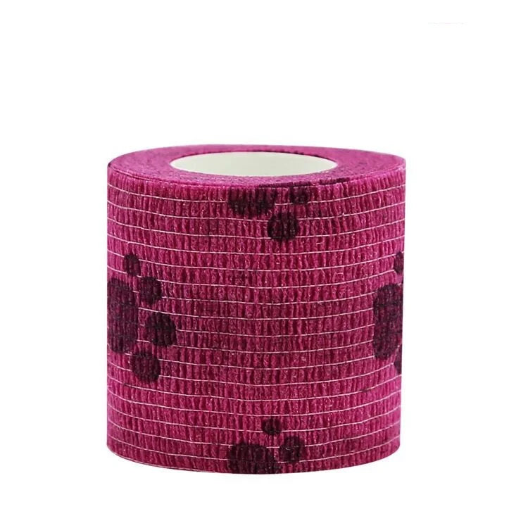 Self-adhesive Elastic Bandage For Pet Nonwoven Bandage Cover Protector Dog Outdoor Retractable Sports Tape Self Adherent Bandage