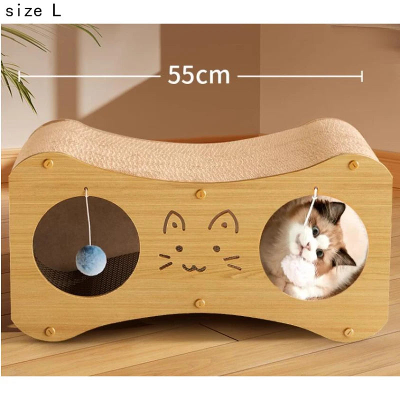 Double-Layer Detachable Corrugated Paper Cat Scratch Board, Grinding Claws