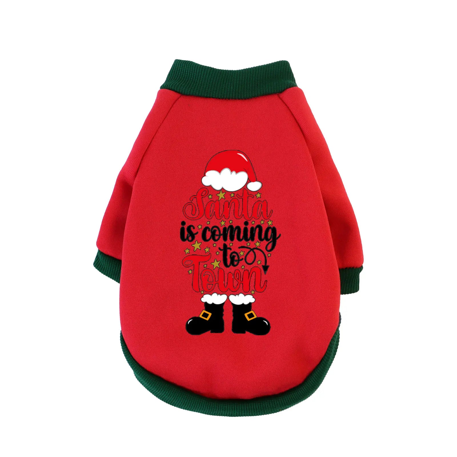 1 Pc Pet Hooded Sweatshirt Christmas Cats & Dogs  Fashion Winter Warm Clothes Suitable For Cats ,Teddy Golden Retriever