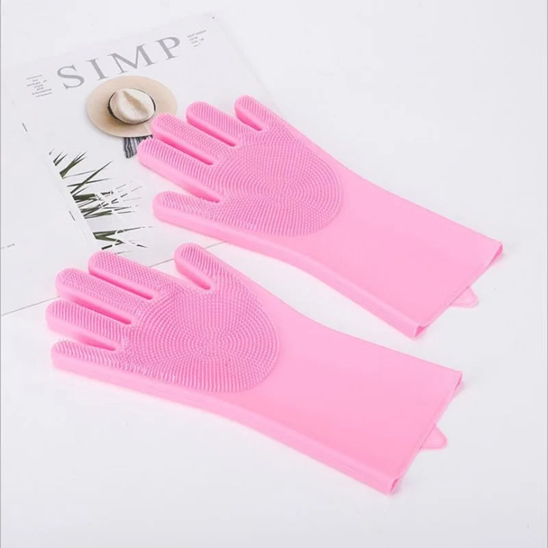 Pet Hair Removal Glove Grooming Cleaning Gloves Dog Cat Bathing Shampoo Glove Scrubber Cleanner Silicon Hair Removal Glove MMR04