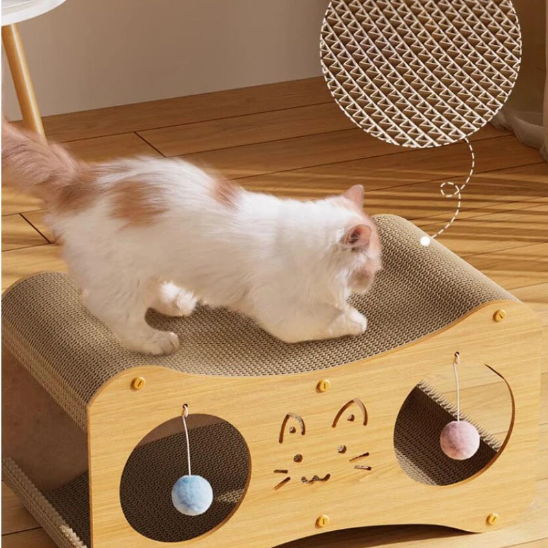 Double-Layer Detachable Corrugated Paper Cat Scratch Board, Grinding Claws