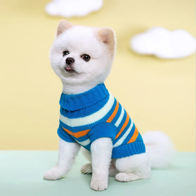 S-xxl Medium Knitted Dog Sweater for Small Dogs York Warm Cat Coat Winter Dogs Clothes Pet Costumes Dog Pullover Puppy Supplies