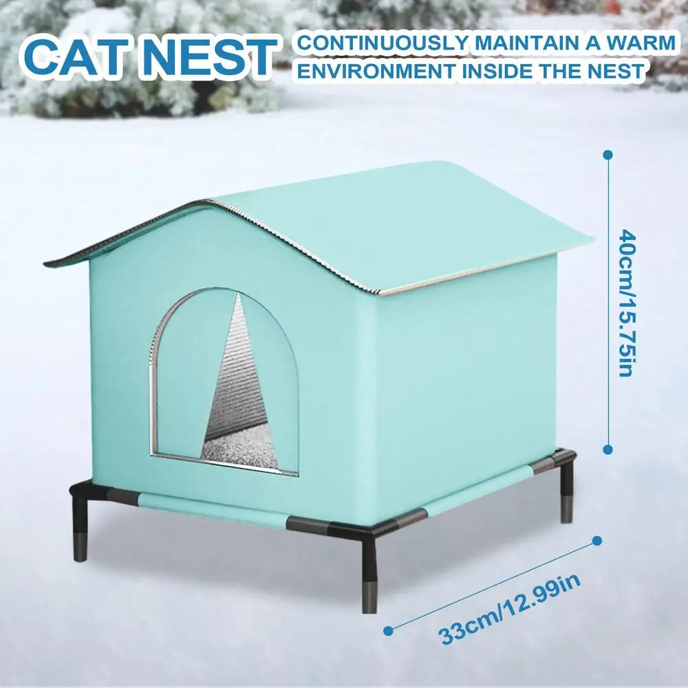 Weatherproof Stray Cat dog House Waterproof Outdoor Winter Warm Pet Cave Sleeping Beds Home Washable for Small Dog Puppy Supplie