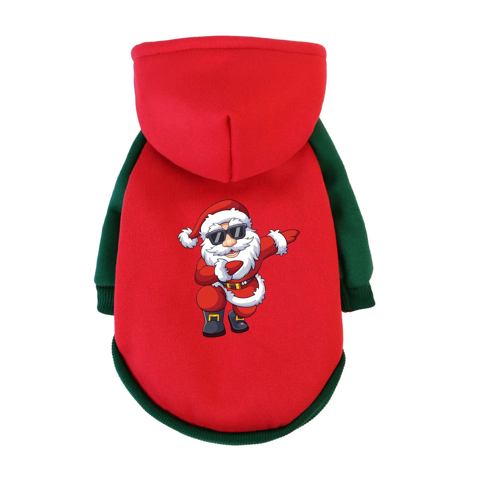 1 Pc Pet Hooded Sweatshirt Christmas Cats & Dogs  Fashion Winter Warm Clothes Suitable For Cats ,Teddy Golden Retriever