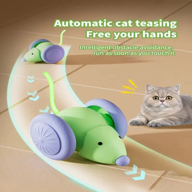 Smart Cat Toys Balls Automatic Interactive Pet Electric Rolling Teaser USB Rechargeable Kitty Moving Bouncing ball Mouse Car toy