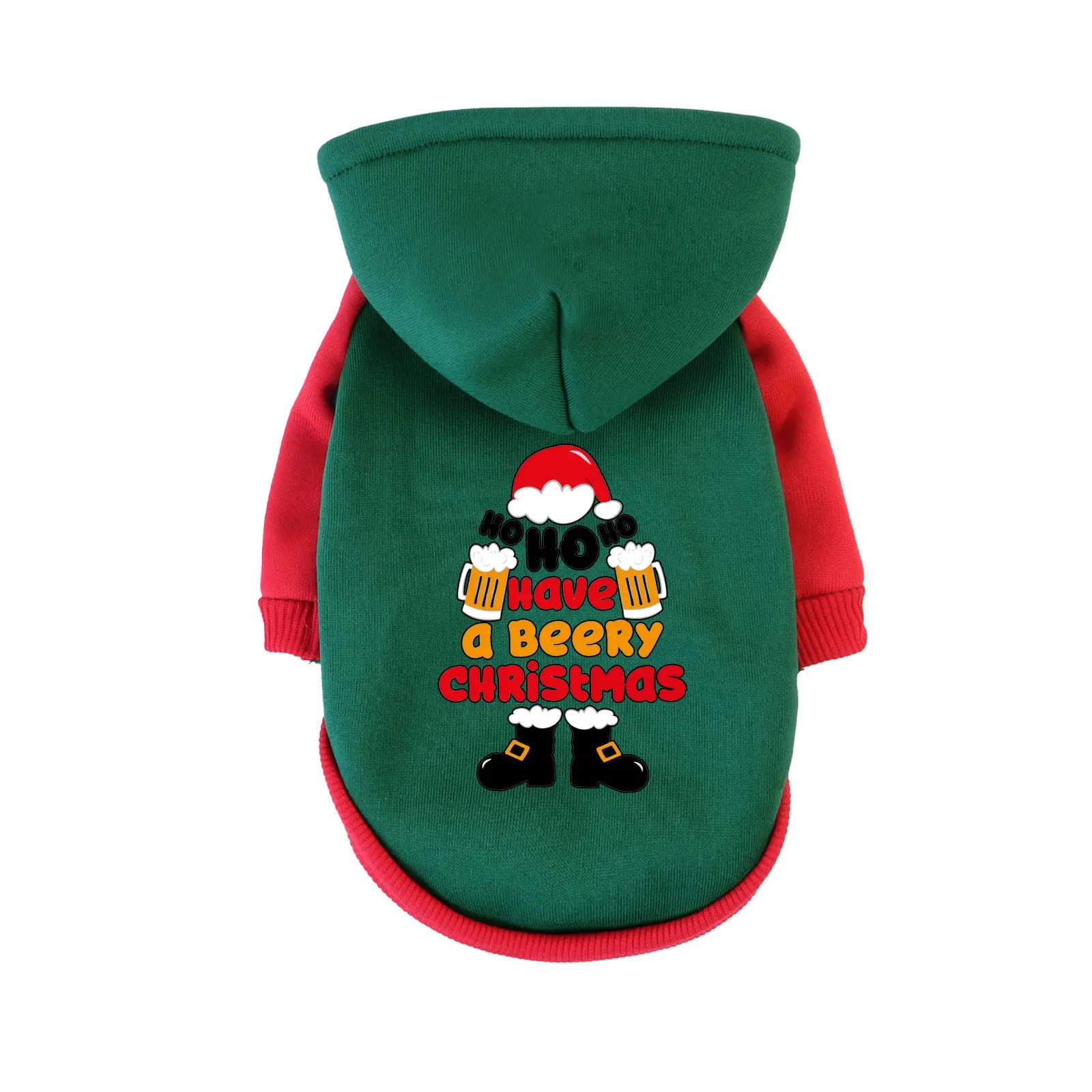 1 Pc Pet Hooded Sweatshirt Christmas Cats & Dogs  Fashion Winter Warm Clothes Suitable For Cats ,Teddy Golden Retriever