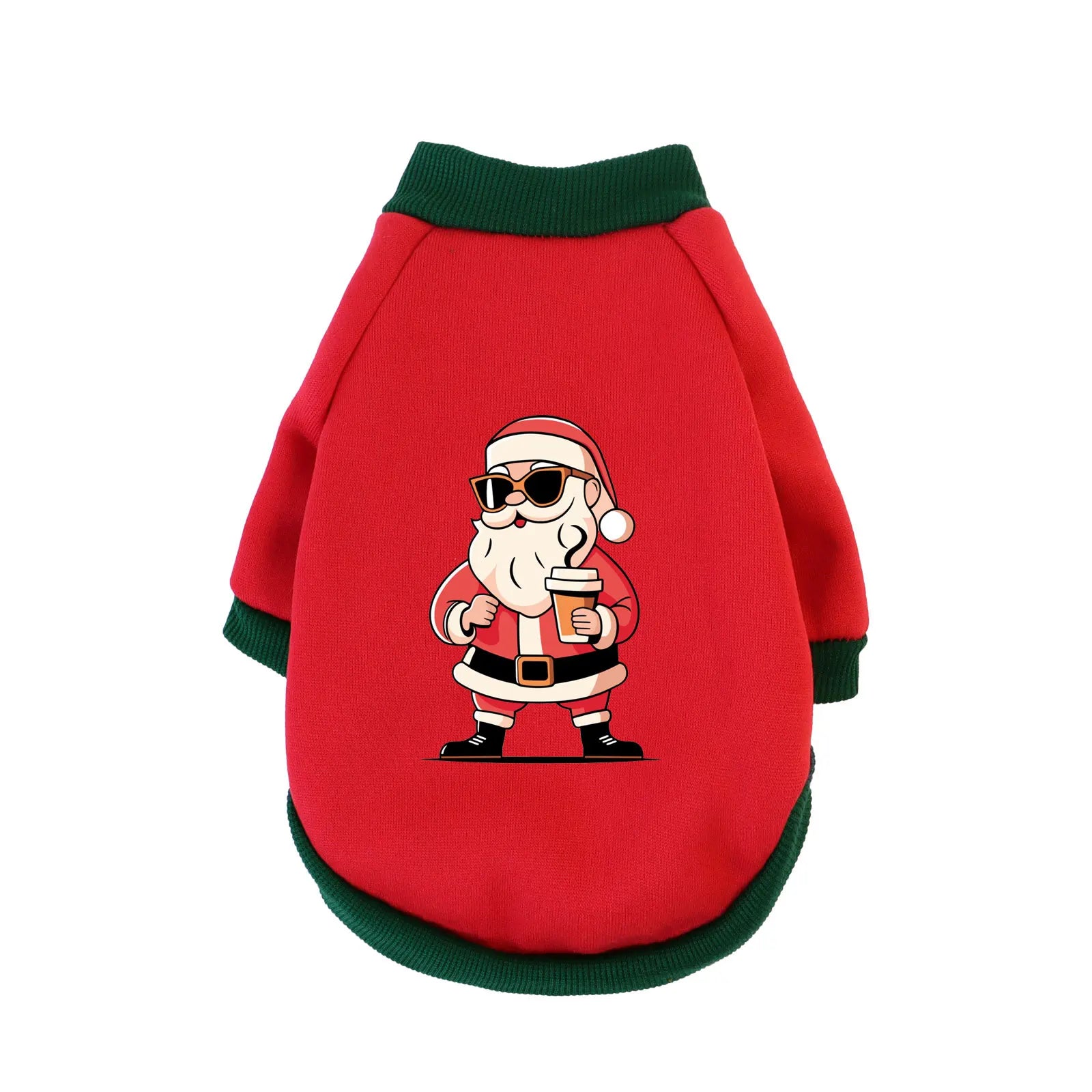 1 Pc Pet Hooded Sweatshirt Christmas Cats & Dogs  Fashion Winter Warm Clothes Suitable For Cats ,Teddy Golden Retriever