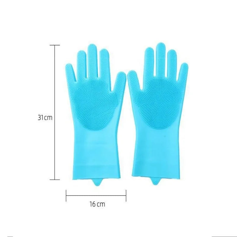Pet Hair Removal Glove Grooming Cleaning Gloves Dog Cat Bathing Shampoo Glove Scrubber Cleanner Silicon Hair Removal Glove MMR04