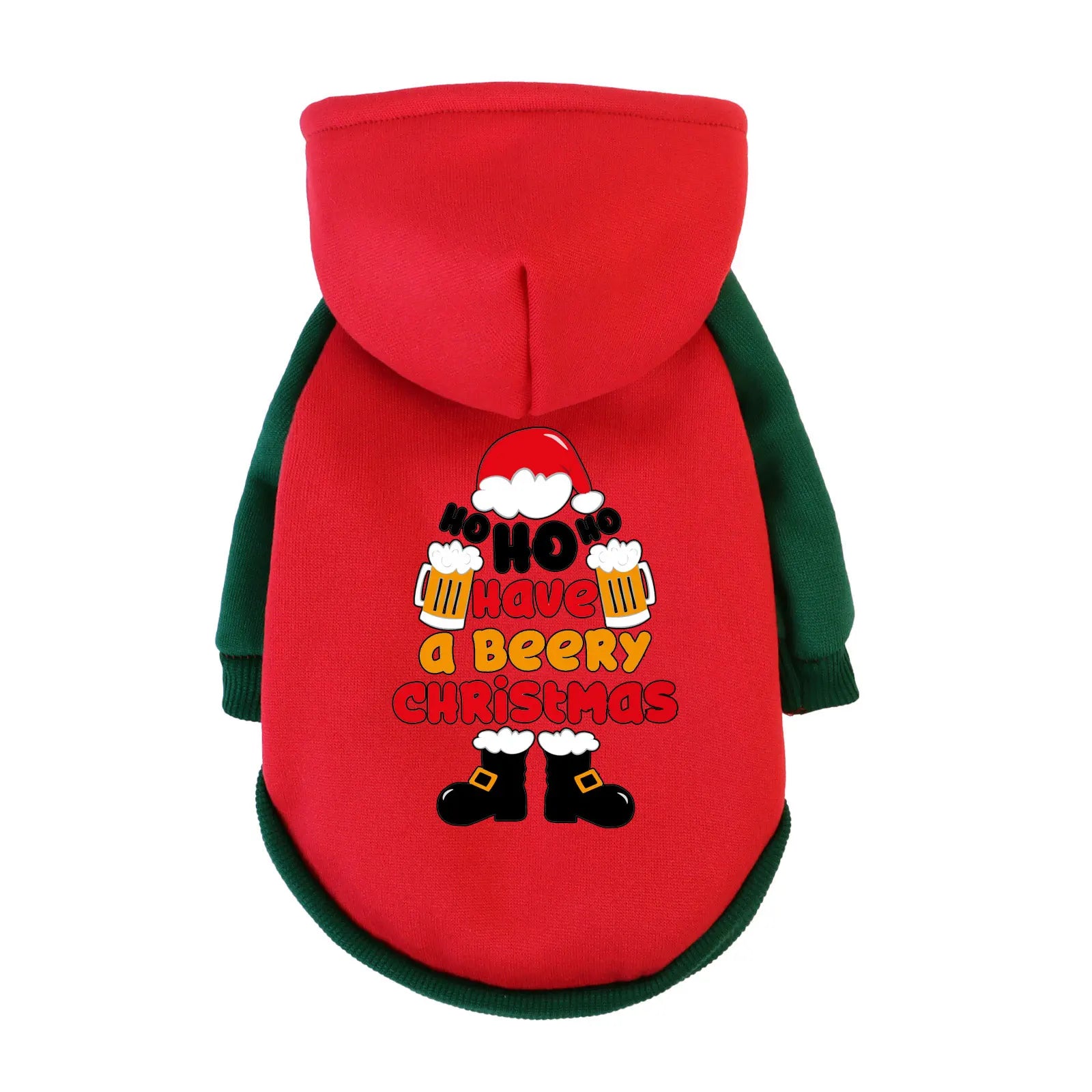 1 Pc Pet Hooded Sweatshirt Christmas Cats & Dogs  Fashion Winter Warm Clothes Suitable For Cats ,Teddy Golden Retriever