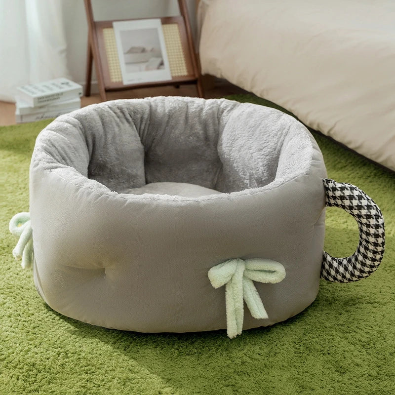 Plush Bed Cats Pet Cat Nest Cat Sleeping Bed Pet Product Winter Pet Plush Nest Cat Sleeping Bag Pet Supplies cama para gatos