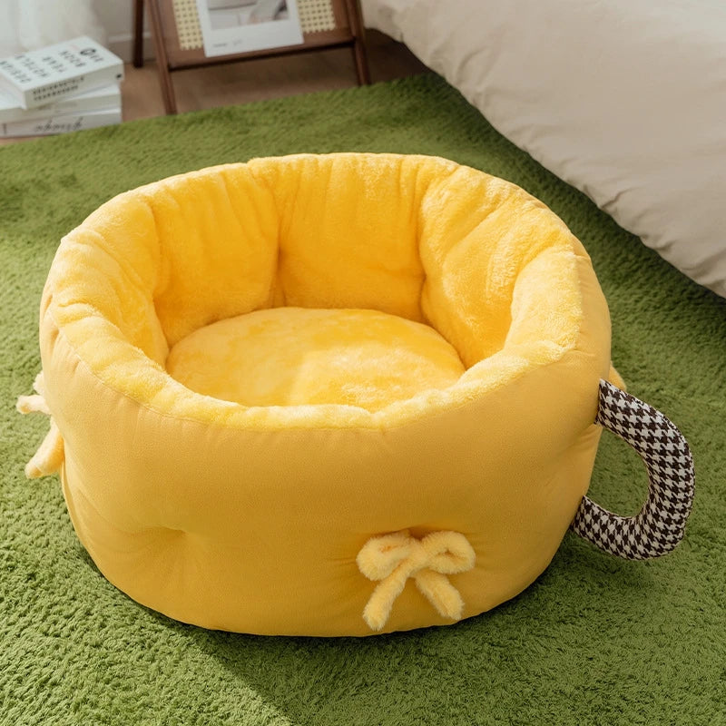 Plush Bed Cats Pet Cat Nest Cat Sleeping Bed Pet Product Winter Pet Plush Nest Cat Sleeping Bag Pet Supplies cama para gatos