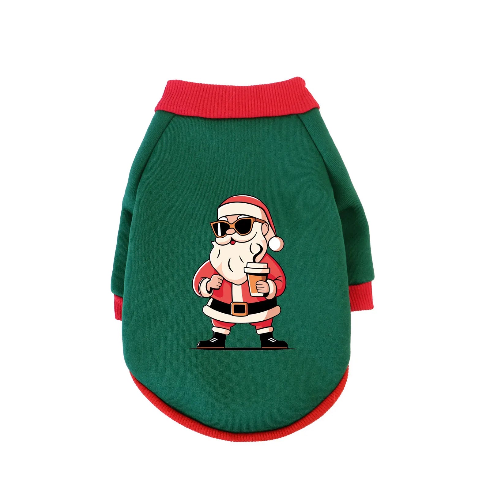 1 Pc Pet Hooded Sweatshirt Christmas Cats & Dogs  Fashion Winter Warm Clothes Suitable For Cats ,Teddy Golden Retriever