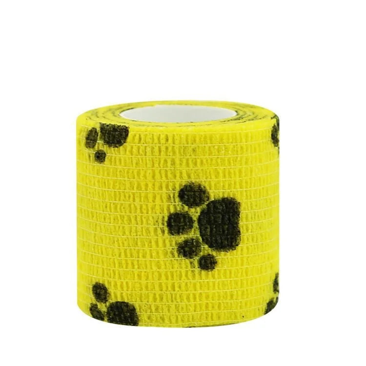 Self-adhesive Elastic Bandage For Pet Nonwoven Bandage Cover Protector Dog Outdoor Retractable Sports Tape Self Adherent Bandage