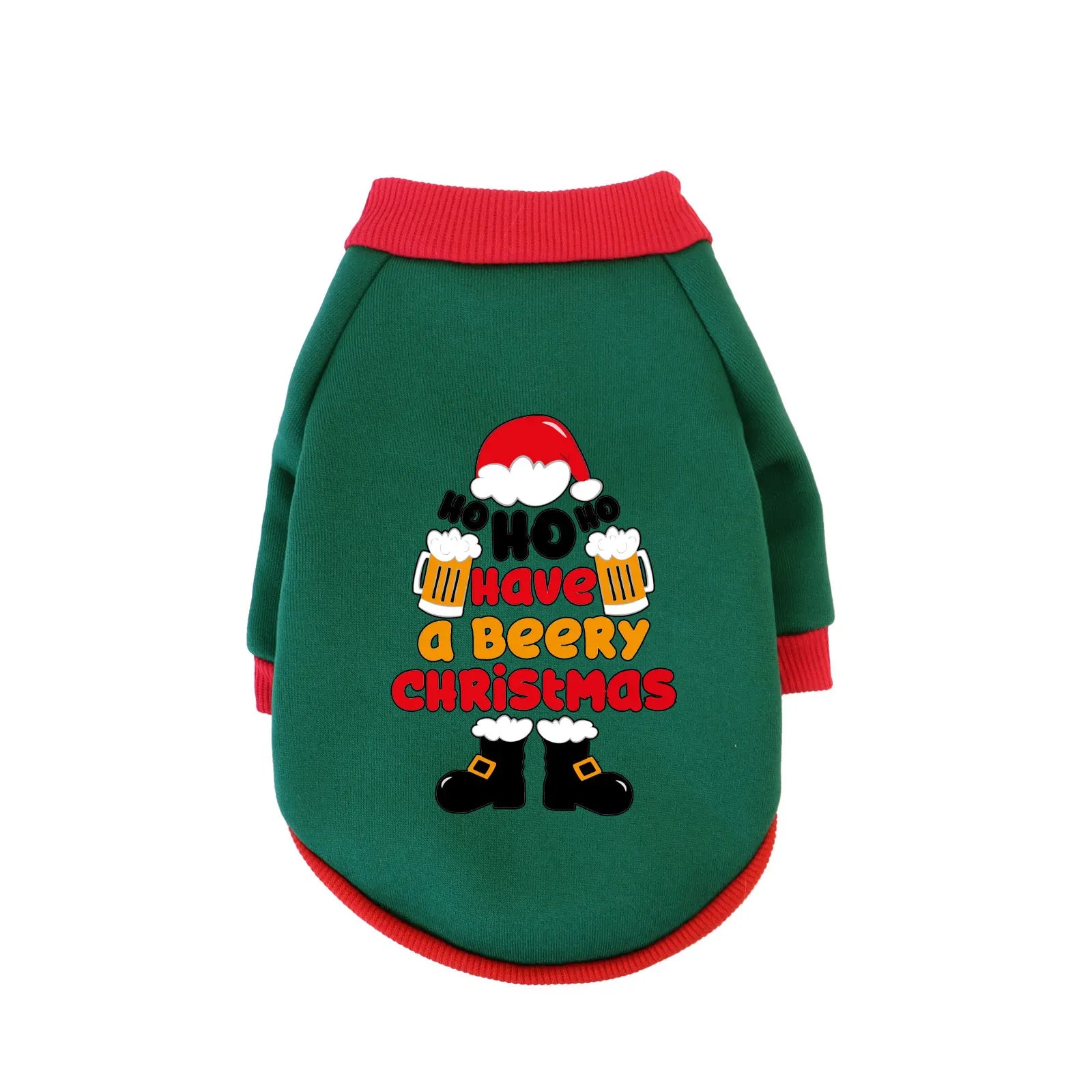 1 Pc Pet Hooded Sweatshirt Christmas Cats & Dogs  Fashion Winter Warm Clothes Suitable For Cats ,Teddy Golden Retriever