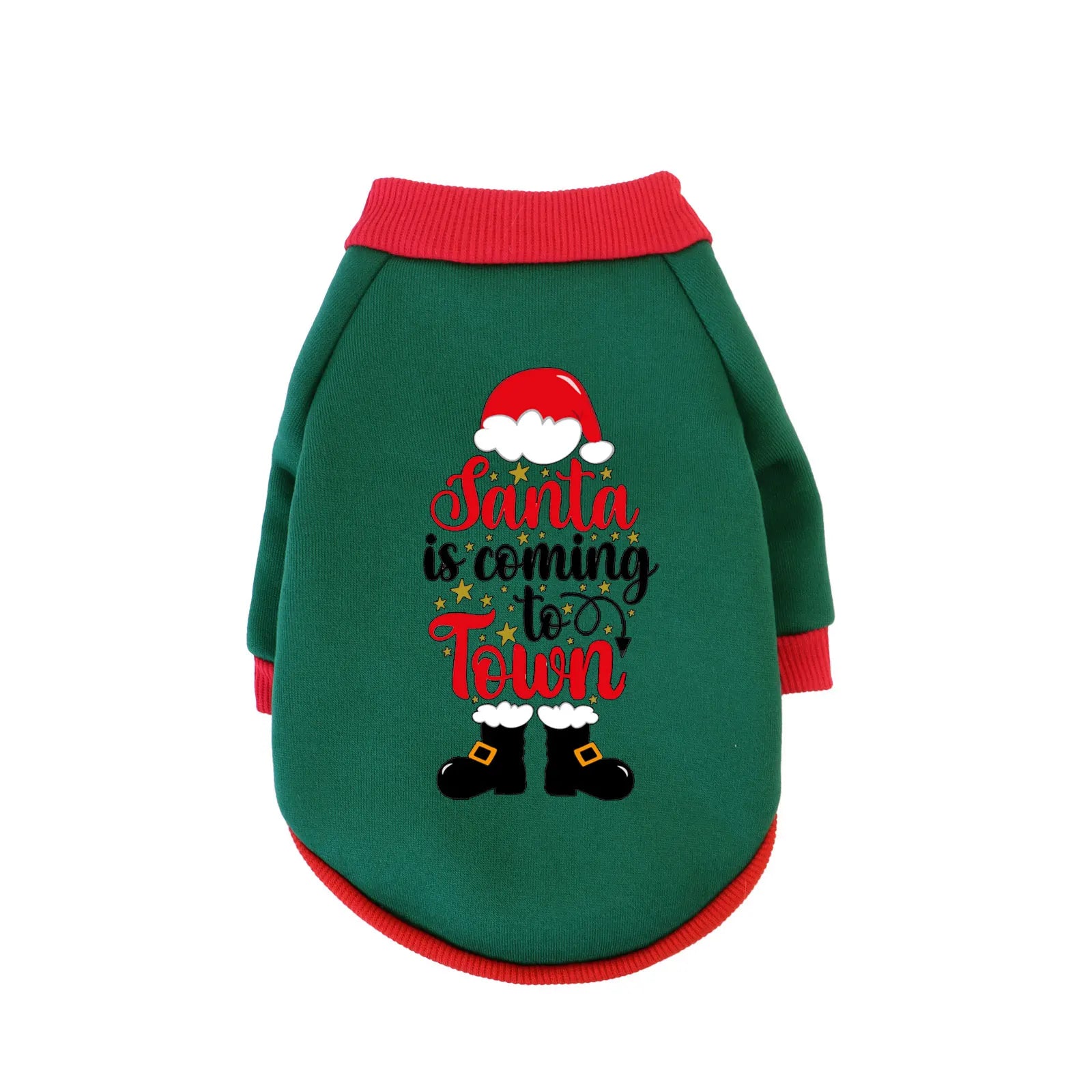 1 Pc Pet Hooded Sweatshirt Christmas Cats & Dogs  Fashion Winter Warm Clothes Suitable For Cats ,Teddy Golden Retriever